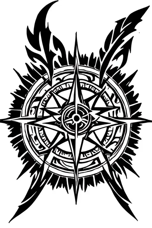 Norse Compass Intertwined