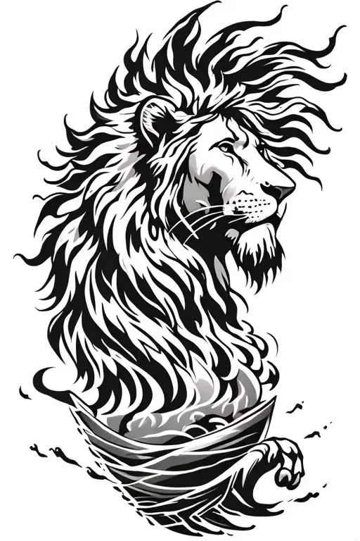 Jesus To Cross To Lion Noah's Ark In A Storm