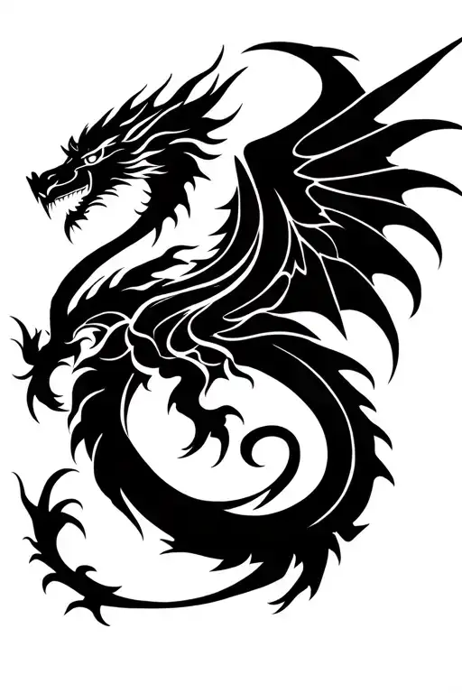 Dragon Half Angel Half Demon