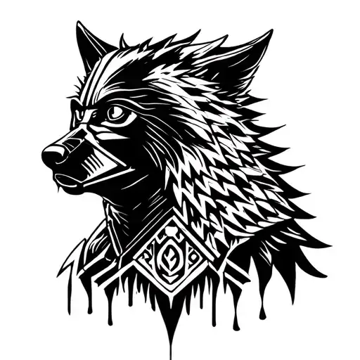 Darth Vader And Game Of Thrones Stark Wolf