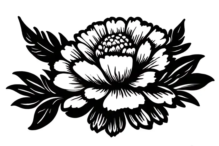 Carnation And Aster Flower Blooming
