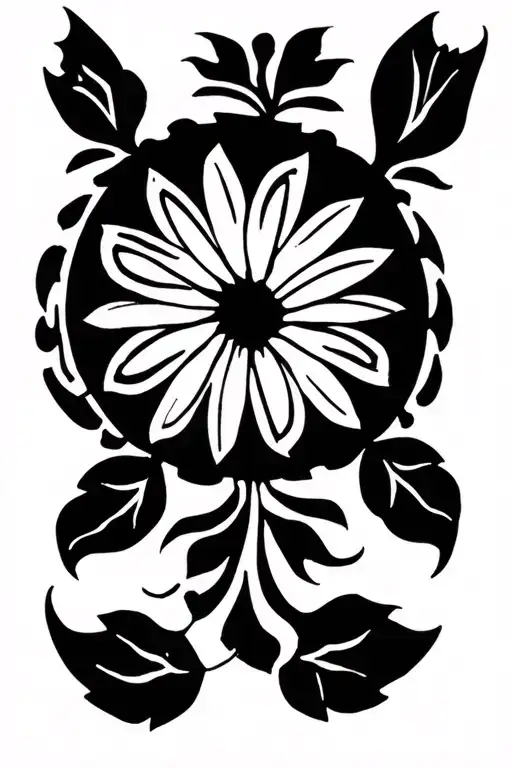 Circle Flower Border