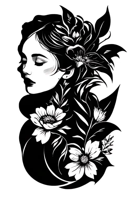 Kari Marie With Flowers Blooming