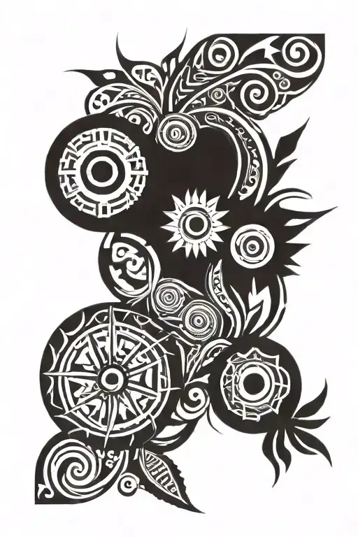 Hawian Tribal Inspired Design