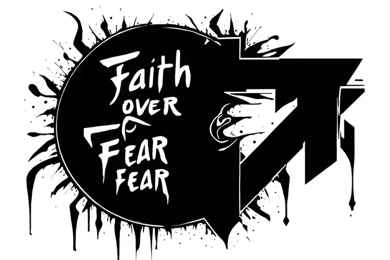 Faith Over Fear Cross