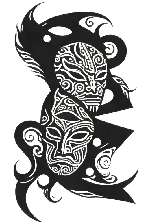 Bakunawa And Wheku Mask Split In Half