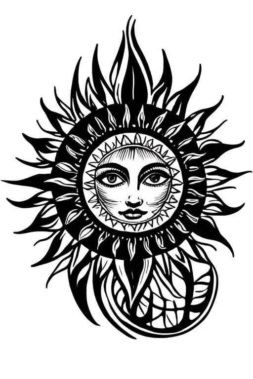 I Want A Tattoo Of The Sun In Circle To Put It In The Middle Of The Back Palettes
