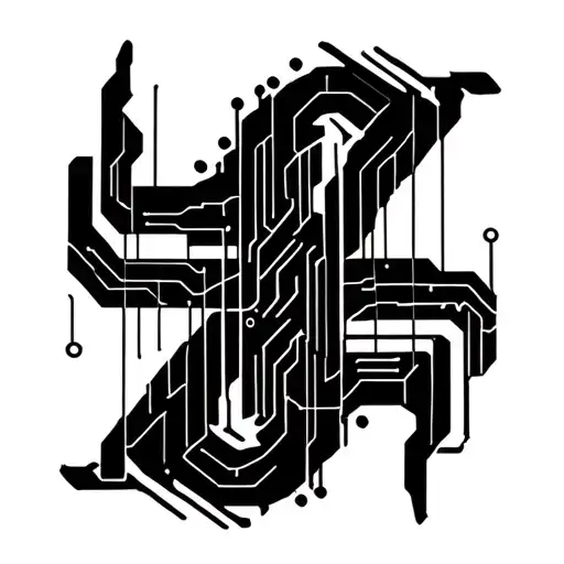 Circuits And Wires Hanging