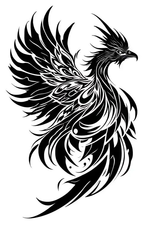 Feminine Phoenix Emerging