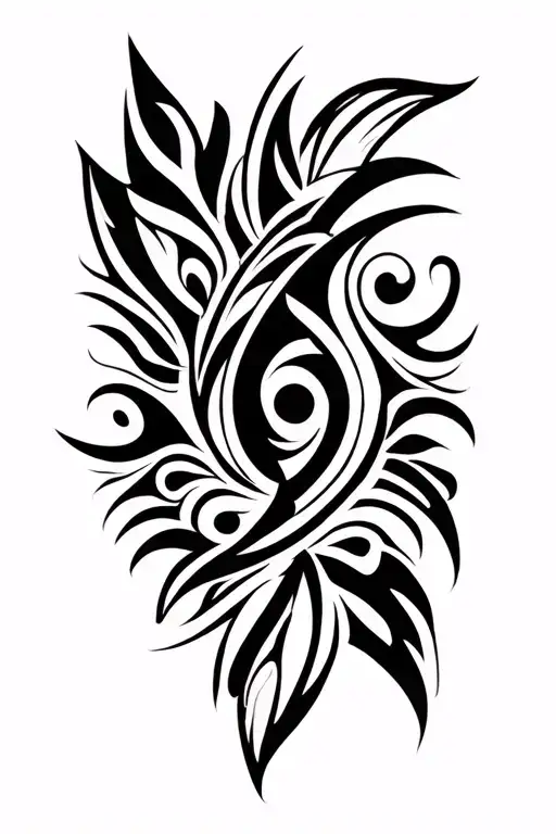 A Maori Tribal Sleeve Design