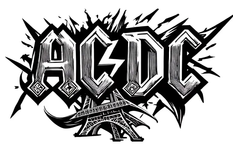 Logo Acdc Tour Eiffel