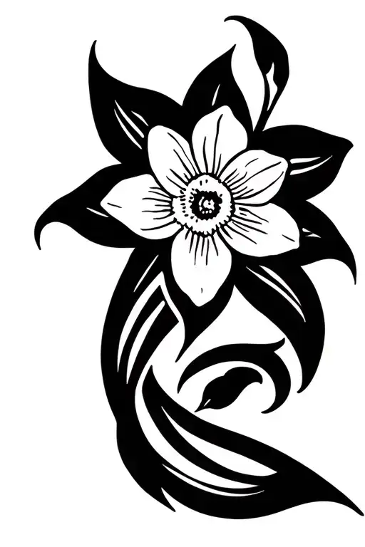 Daffodil Flower Intertwined