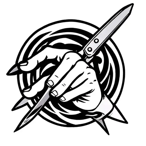 A Hand With Long Sharp Nails Holding Sharp Scissors