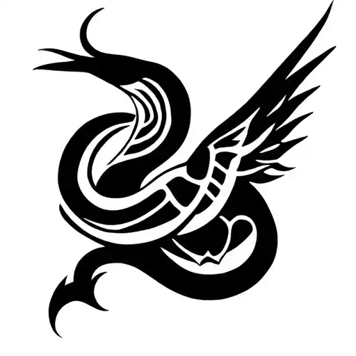 A Bird With A Snake's Head