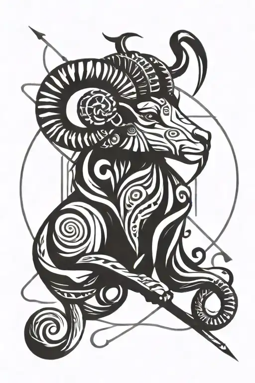 Zodiac Sign Aries Geometry