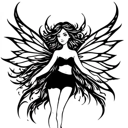 Fairy Fairy On A Simple Tattoo Stone