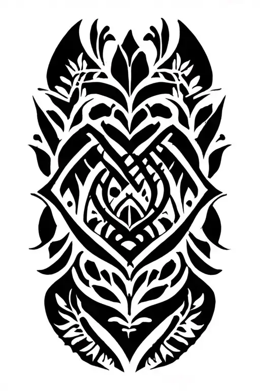 Traditional Hawaiian Pattern With The Word Kealoha