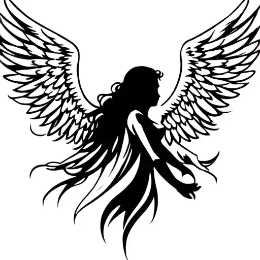 An Angel With Angel Wings