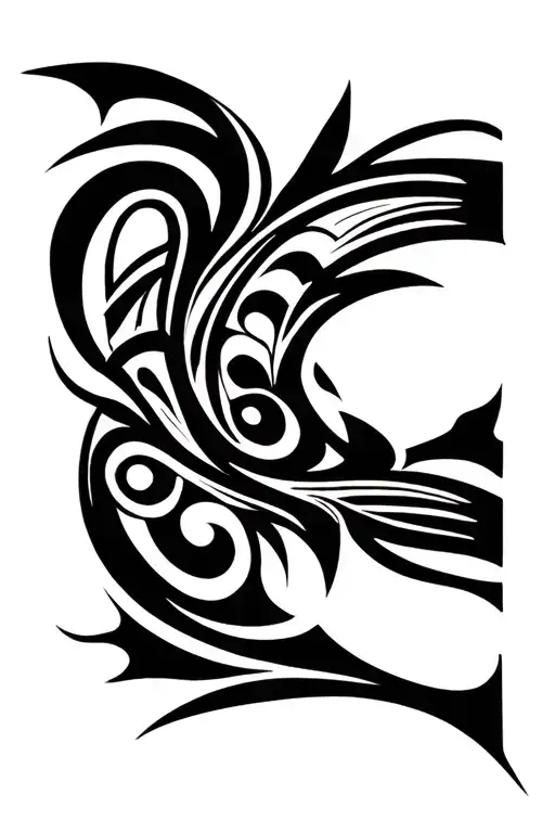 Vertical Tattoo Design