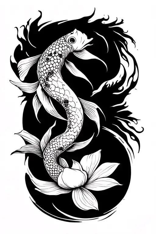 Lotus Koi Fish