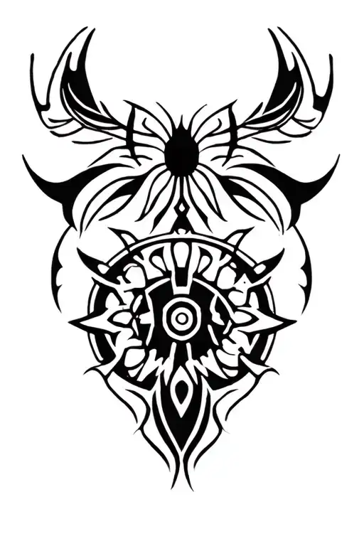 Moko Desing Based On Jamica Summer And Gaming Symbols