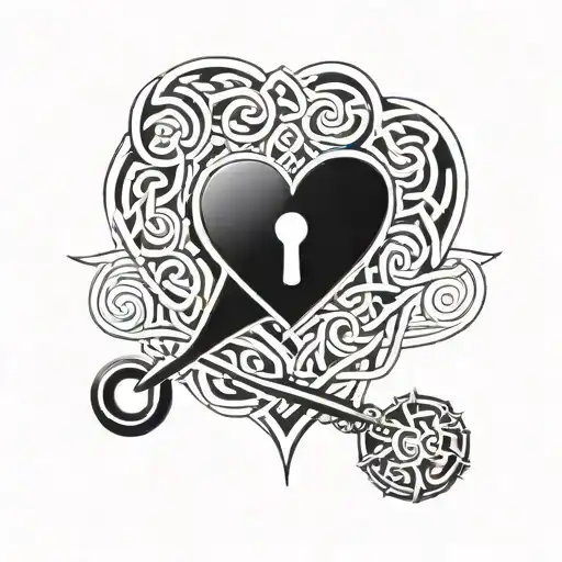 Celtic Heart Shaped Lock