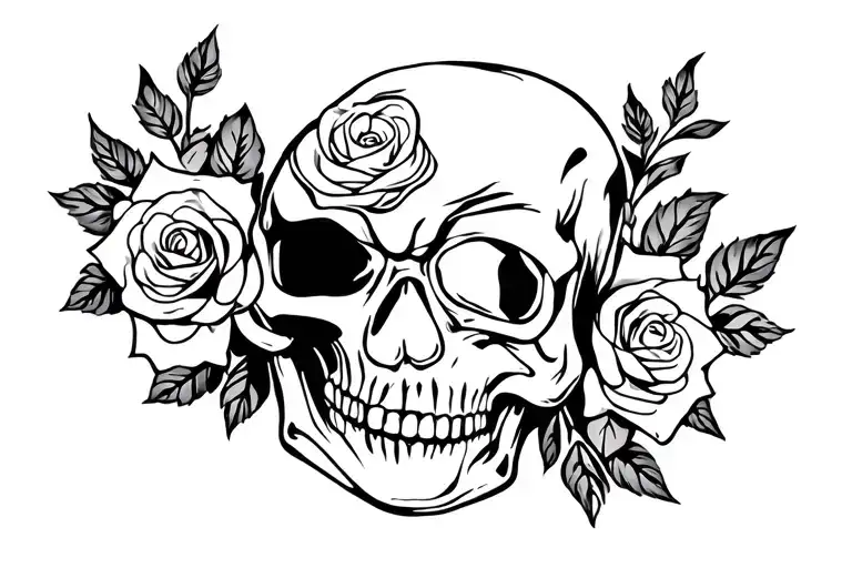 Skull And Roses