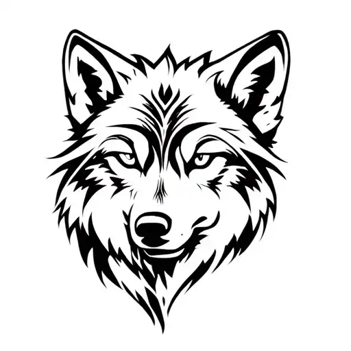 Wolfs Head Profile Outline