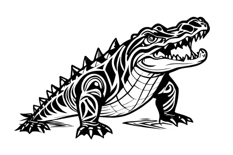 Crocodile Cartoon Character