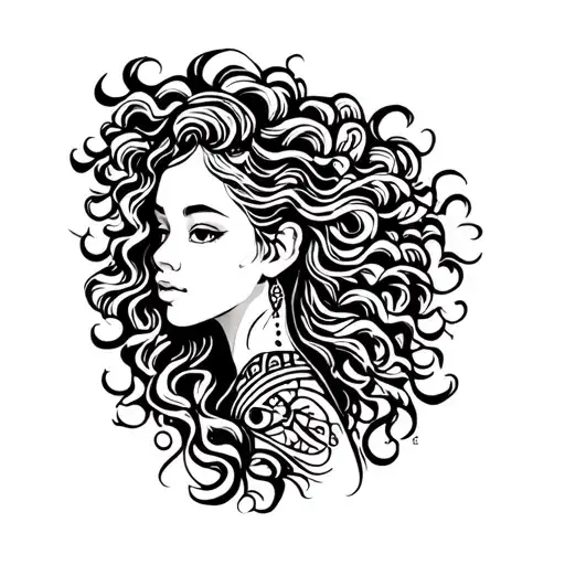 Curly Hair Girl