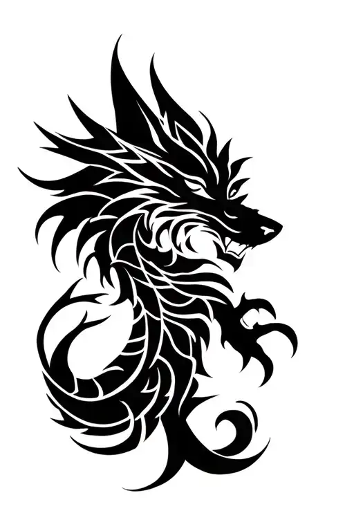 Wolf And Dragon