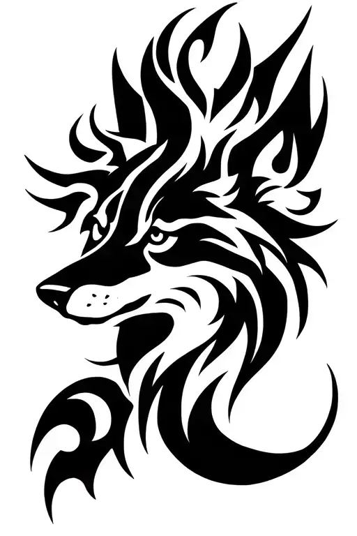 Tribal Wolf