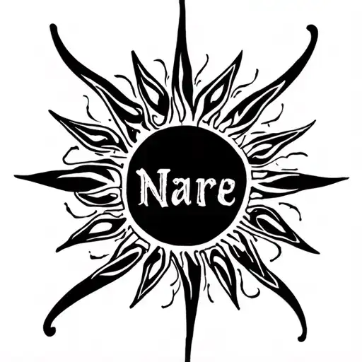 Daughters Name Incorporated Into The Sun