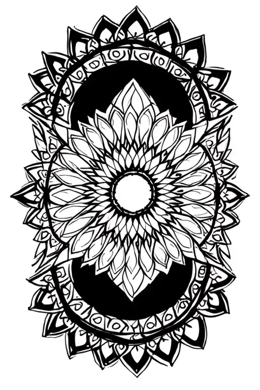 Mandala Cover Up Sacred Geometry