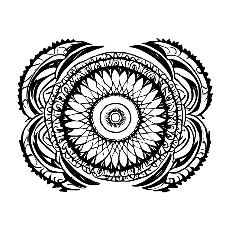 Round Mandala Hypnotic