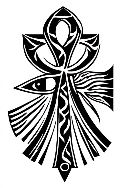 Ankh Symbol With Eye
