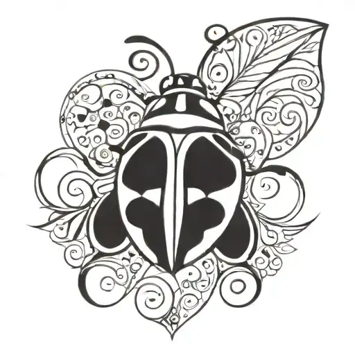 Ladybug Outline