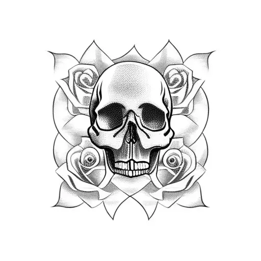Skull And Roses