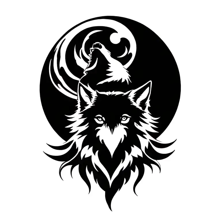 Wolf Howling At The Moon