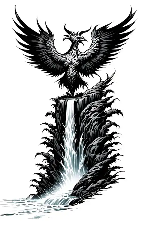 Phoenix Waterfall Of Goblins