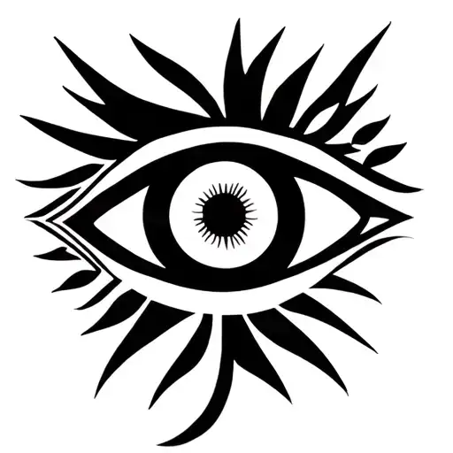 Cult Symbol Design With Eye Element