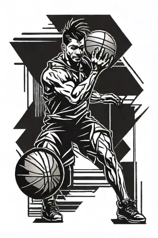 Basketball Crossfit Athlete Lifting Weights