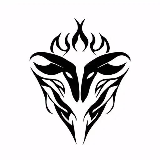 Aries Zodiac Sign Fire Surrounded