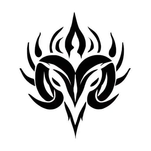 Aries Zodiac Sign Fire Surrounded