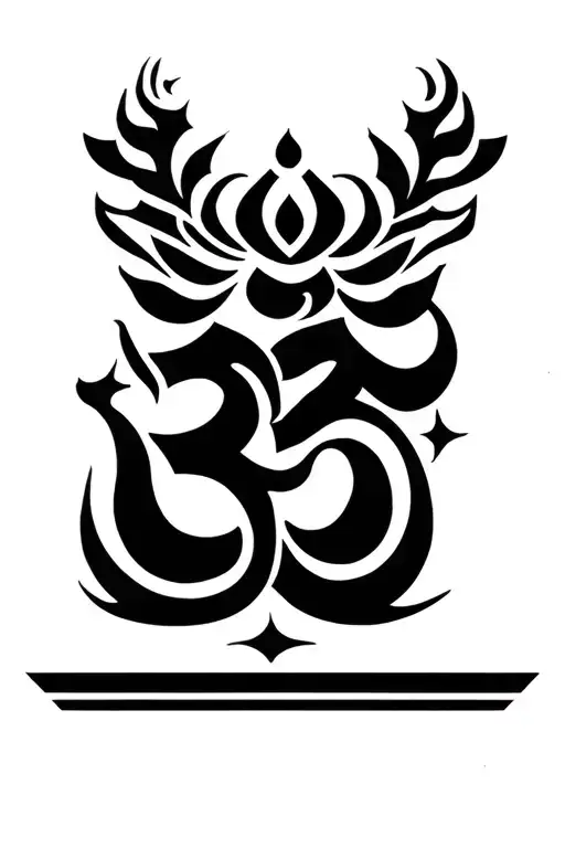 Aum' With Om Symbol