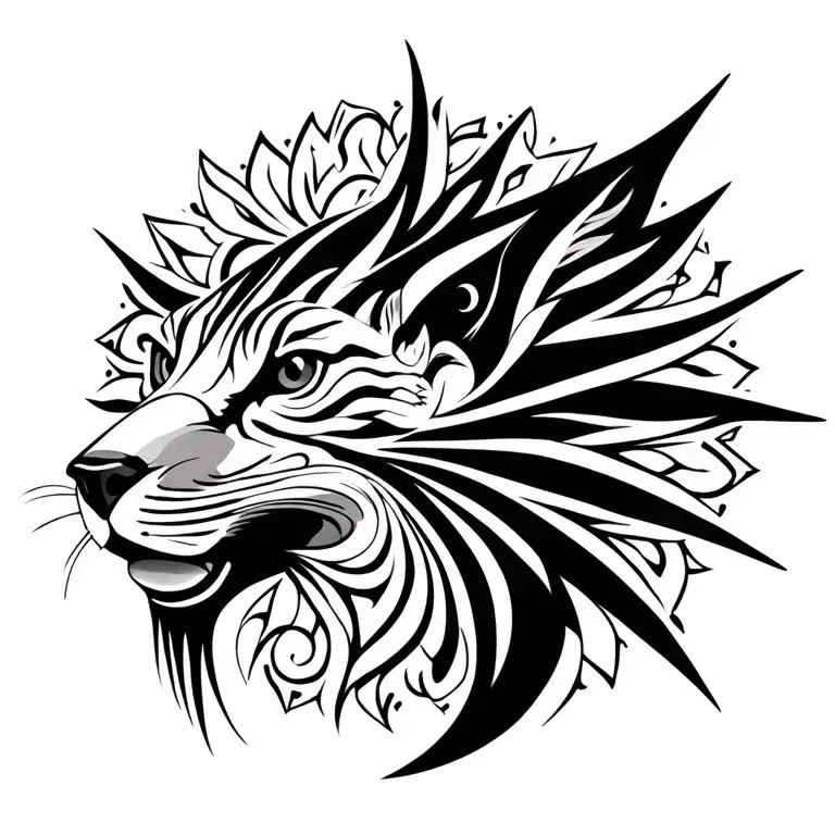 Ray Animal In Mandala Style Design