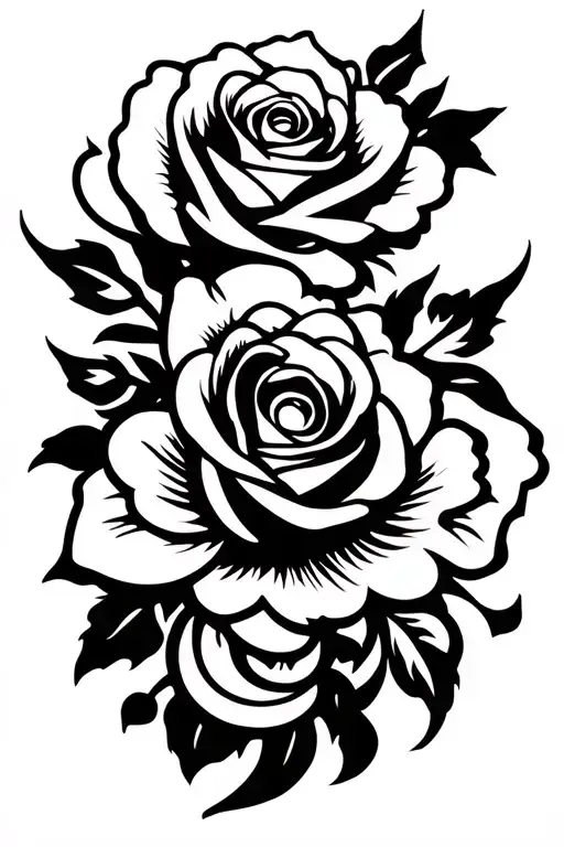 Double Rose Surrounded