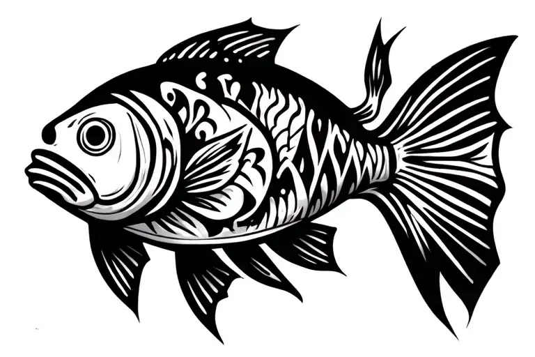 Fish Pole And Pool Cue