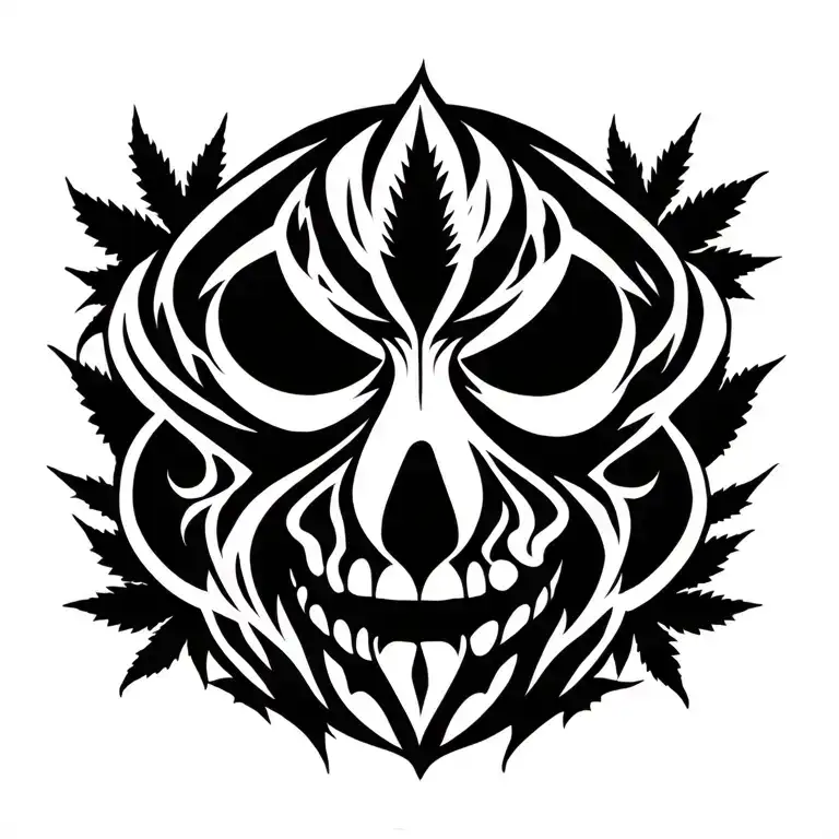 Marijuana Ghost Face