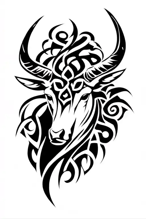 Abstract Taurus Male Celtic